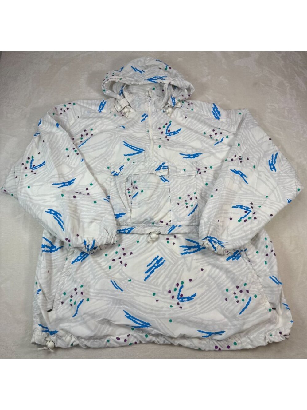 Vintage Roffe Ski Anorak Windbreaker Jacket Ladies Castle Bridge Womens L 80s/90